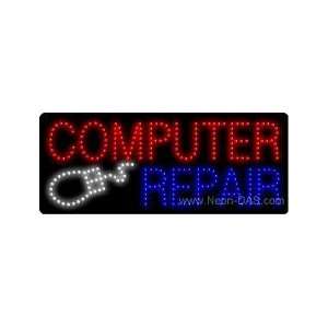 Computer Repair Outdoor LED Sign 13 x 32