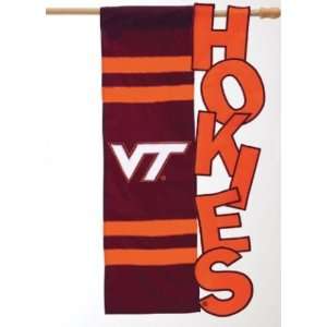  Virginia Tech VT Hokies Applique Cutout House Flag