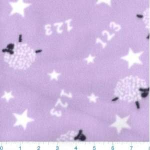   Malden Fleece Sheep Lavender Fabric By The Yard Arts, Crafts & Sewing