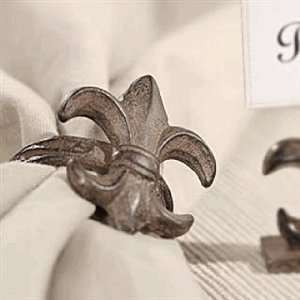  Belaverra Fleur de Lis Napkin Rings Set of 4 Kitchen 