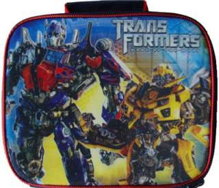 moon bumblebee and optimus prime insulated lunch bag tote new