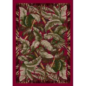   Collection Jungle Fever Ruby Floral Nylon Rug 7.70.
