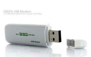 HSDPA USB Modem   3.5G Wireless Internet for Laptops (Win/Mac)