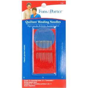 Fons & Porter Quilt Binding Needles, Betweens, Size 3, 5, 7, 12 Count