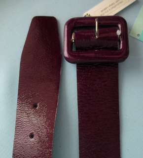 Melamed NEW Purple Patent Italian Leather Belt Sz S NWT  