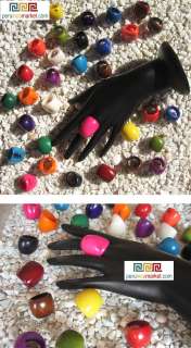 40 TAGUA RINGS Vegetable IVORY  Forest Seeds Peru  