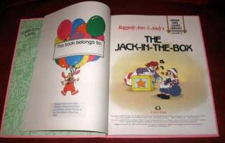 Raggedy Ann & Andy Jack in The Box Grow Learn 1988 9781558021013 