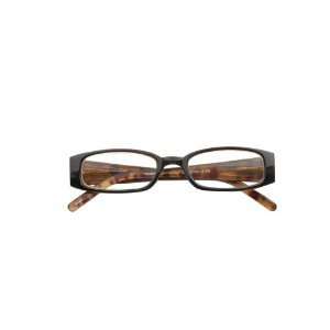 Foster Grant (C101) Reading Glasses, Black/Tortoise Stripe Interior 