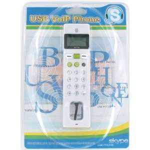    Brand New VOIP USB Internet Skype Phone White with LCD Electronics