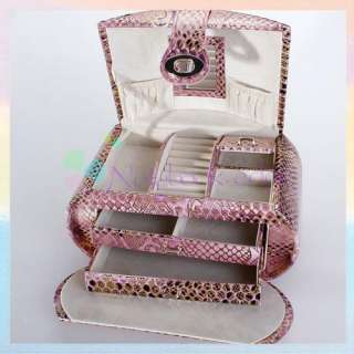 DELUXE Jewelry Ring/Necklace/Gems Box Organizer Case  