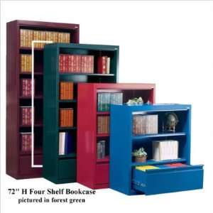  Steel Bookcase With File Drawer 3 Shelf 36W X 18D X 72H 