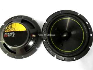 NEW KICKER DS650.2 6 1/2 DS SERIES 2 WAY COMPONENT CAR SPEAKERS 
