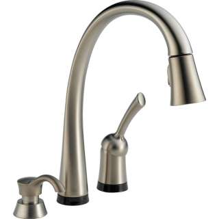   Pilar Stainless Steel Finish Single Handle Pull Down Kitchen Faucet