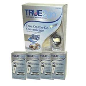  TRUE2go Blood Glucose Monitoring System & 200 strips 