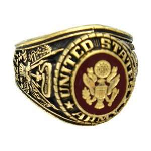  US Army 18k Gold Plated Ring (9) Jewelry