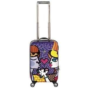 Romero Britto Luggage 22 Inches Spinner Case Carry on (Couple) NEW 