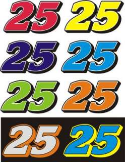 RACE CAR NUMBERS MODIFIED LATE MODEL STREET STOCK  