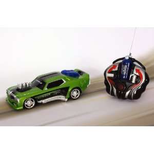   Nitro Green Muscle Car Lights Sound Full Function Remote Toys & Games