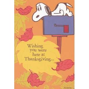 Greeting Card Thanksgiving Peanuts Wishing You Were Here At 