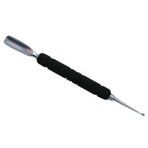  Satin Edge Rubber Grip Cuticle Pusher & Spoon Nail Cleaner 