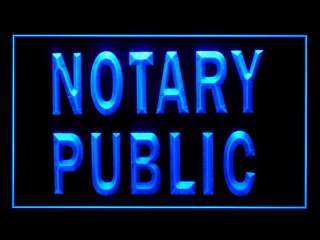   190146B LED Sign Notary Public sevice office Light Sign New  