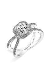 Bony Levy Bridal Crisscross Diamond Semi Mount Ring ( 