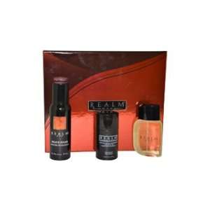  Realm by Erox for Men 3 pc Gift Set Beauty