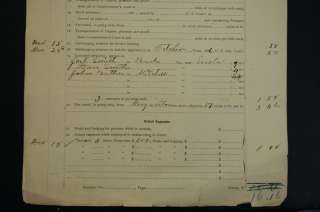 1886 United States   North Carolina   Marshal Expense Report   Lot of 