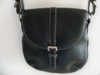 Liz Claiborne Women Handbag Purse Black Crossbody Shoulder Bag Medium 