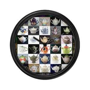  30 Teapots Hobbies Wall Clock by 