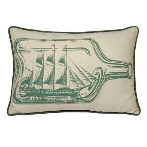  Ship in Bottle South Pacific Decorative Pillow
