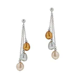   Baroque Freshwater Cultured Pearl Dangle Earrings Honora Jewelry