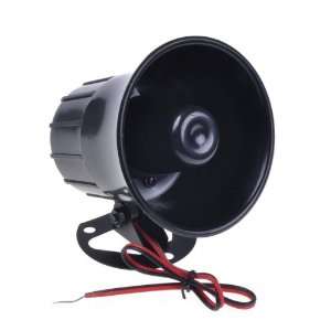   Car Siren Horn Loud Speaker Alarm Black Portable