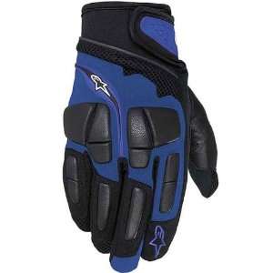 Alpinestars Raven Mens Leather Sports Bike Motorcycle Gloves   Blue 