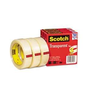 New Scotch 600723PK   Transparent Tape 600 72 3PK, 1 x 2592, 3 Core 