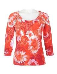 Misses Hearts of Palm Labelle Floral Embellished Top