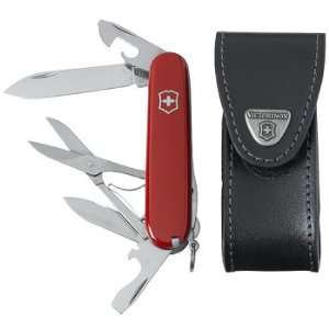 Swiss Army Knife with Leather Pouch