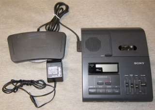Sony Microcassette Transcriber BM 840 with Foot Pedal Switch, Power 