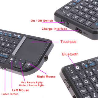   Wireless Bluetooth Keyboard Mouse Touchpad Presenter For iPad 2  