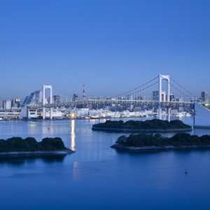  Rainbow Bridge and Tokyo Bay from Odaiba, Tokyo, Japan by 