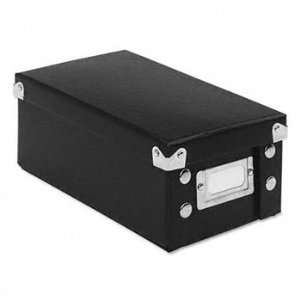   Index Card File Box Holds 1,100 3 x 5 Cards, Black