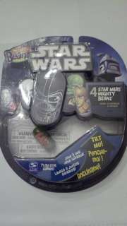 MIGHTY BEANS STAR WARS with #7 YODA NEW IN PACKAGE pkg of 4   