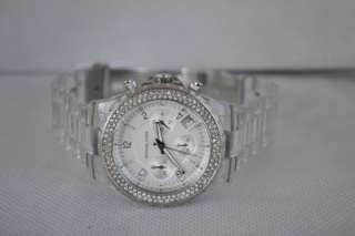 Michael Kors Clear with Silver Tone Womens Watch MK5337 #30  