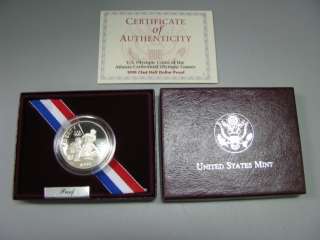 1995 US Mint Olympic Baseball Proof Half Dollar Coin  