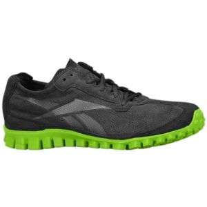Reebok RealFlex Suede   Mens   Running   Shoes   Gravel/Acid Green