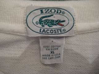 Vintage IZOD LACOSTE Stripe Polo Shirt Mens XL  