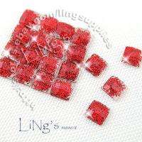 5mm Mosaics Tiles Style Square Glitter Resin Rhinestone  