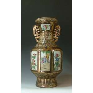  one Copper colored Glaze Porcelain Vase, Chinese Antique 