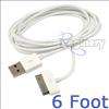 foot USB Data Sync Cable 6Ft Long For Apple iPhone 4 4G 3Gs iPod 