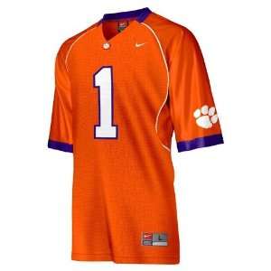   Clemson Tigers #1 Orange Replica Football Jersey